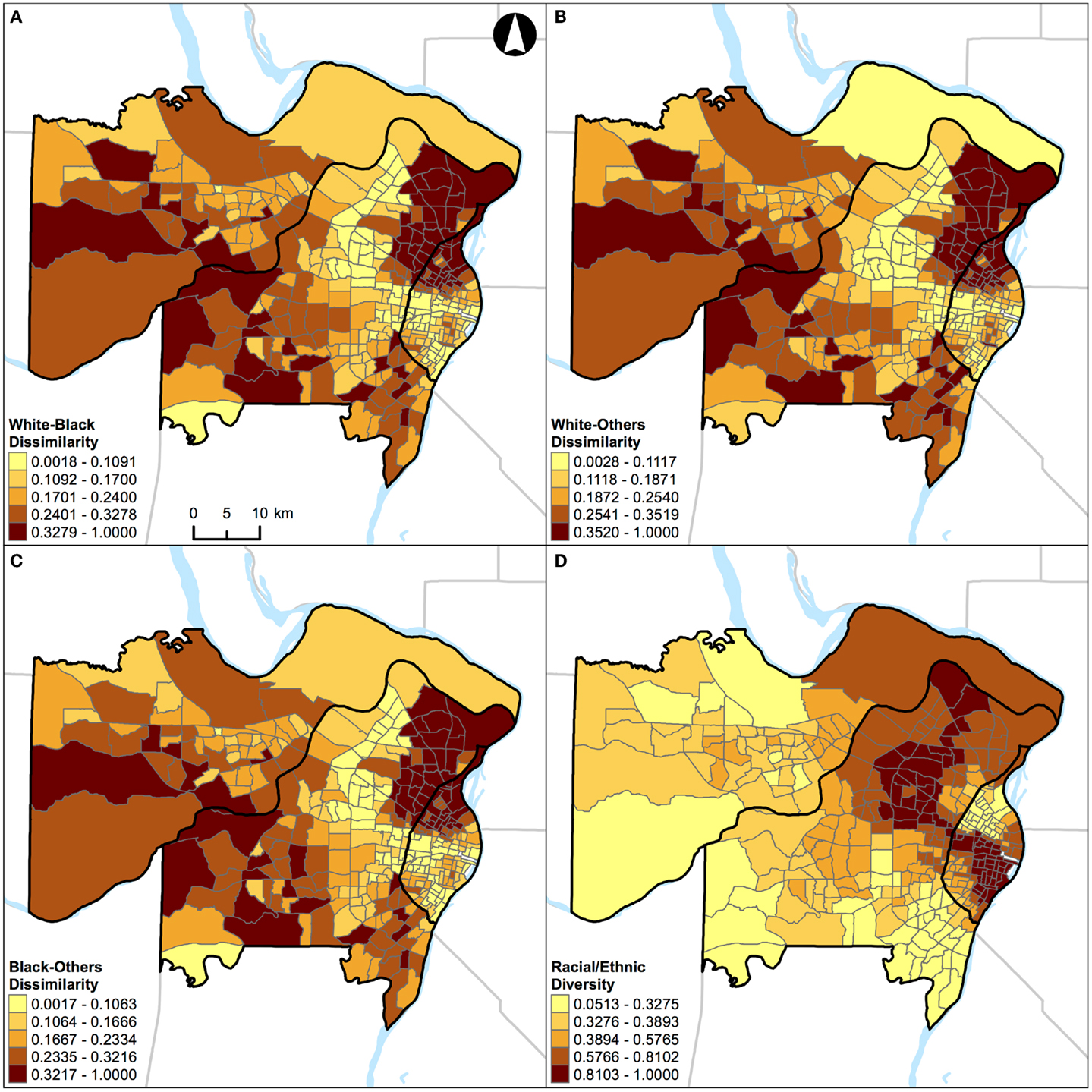 Frontiers Capturing the Two Dimensions of Residential Segregation at