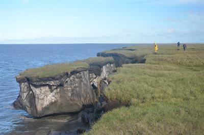 Cover image for research topic "Observations, Interactions, and Implications of Increasingly Dynamic Permafrost Coastal Systems"