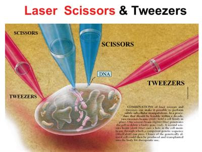 Cover image for research topic "Optical Trapping (Laser Tweezers) and Nanosurgery (Laser Scissors)"