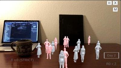 Cover image for research topic "Compelling COVID-19 Graphical Simulations"