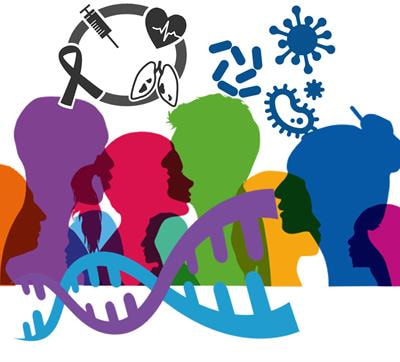 Cover image for research topic "Association Between Individuals’ Genomic Ancestry and Variation in Disease Susceptibility"