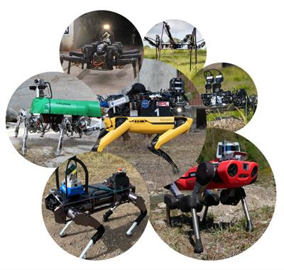 Cover image for research topic "Towards Real-World Deployment of Legged Robots"
