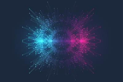Cover image for research topic "Efficient AI in Particle Physics and Astrophysics"