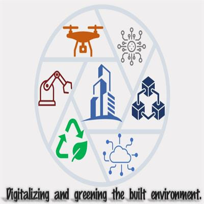 Cover image for research topic "Digitalizing and greening the built environment"