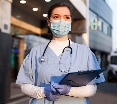 Cover image for research topic "Supporting the Pandemic Response? Implementation Science in the Time of Covid-19"