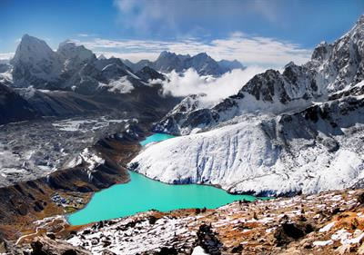 Cover image for research topic "Hydrosphere-Cryosphere Interactions in the Himalayas under Climate Change"