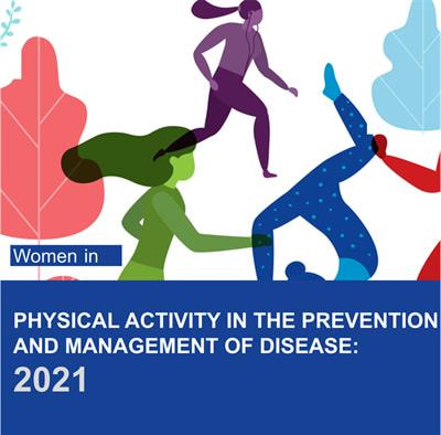 Cover image for research topic "Women in Physical Activity in the Prevention and Management of Disease: 2021"
