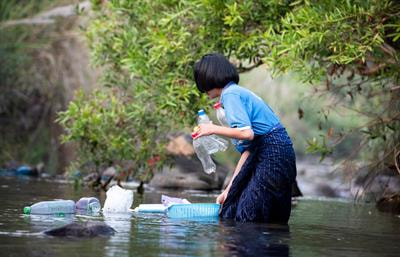 Cover image for research topic "Plastics Pollution in Water Environments: Occurrence, Transport, Fate, and Behaviour"