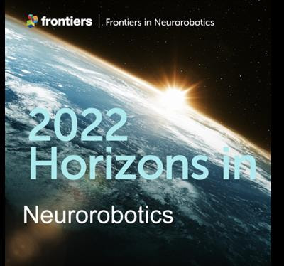 Cover image for research topic "Horizons in Neurorobotics 2022"