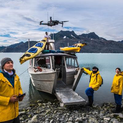 Cover image for research topic "Innovation and Applications of UAV Remote Sensing in Cryospheric Systems - Volume II"