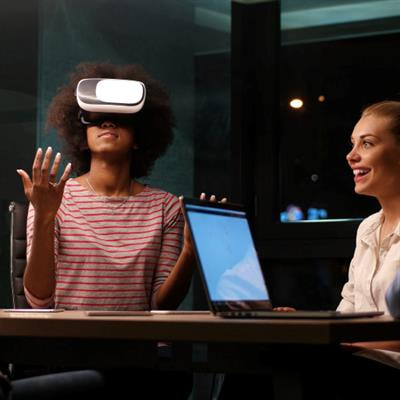 Cover image for research topic "Emerging Technologies and Organizational Communication: Envisioning the Future of Work"