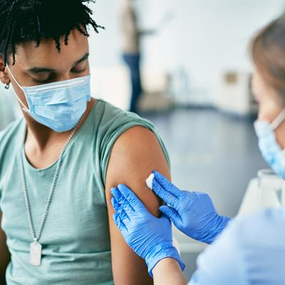 Cover image for research topic "COVID-19 booster vaccination: increasing immunity against life-threatening infection."