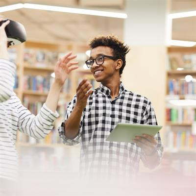 Cover image for research topic "Immersive Virtual Reality in Real World Scenarios: Effects of Immersive Technology on the Workplace Behavior and Organisational Indicators"