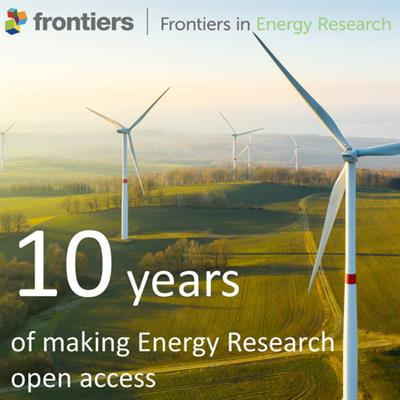 Cover image for research topic "10 Years of Frontiers in Energy Research"