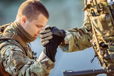 Cover image for research topic "Screening for and Treatment of Moral Injury in Veterans/Active Duty Military with PTSD"