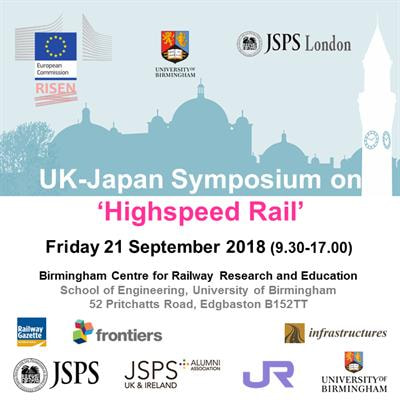 Cover image for research topic "UK-Japan Symposium on Highspeed Rails"