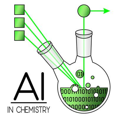 Cover image for research topic "Artificial Intelligence in Chemistry"