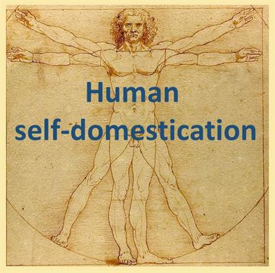 Cover image for research topic "Self-Domestication and Human Evolution"