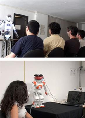 Cover image for research topic "Virtual and Robotic Embodiment – From Neuroscience to Virtual Reality and Robotics"