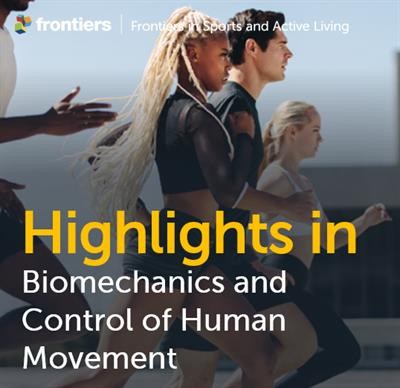 Cover image for research topic "Highlights in Biomechanics and Control of Human Movement: 2021/22"