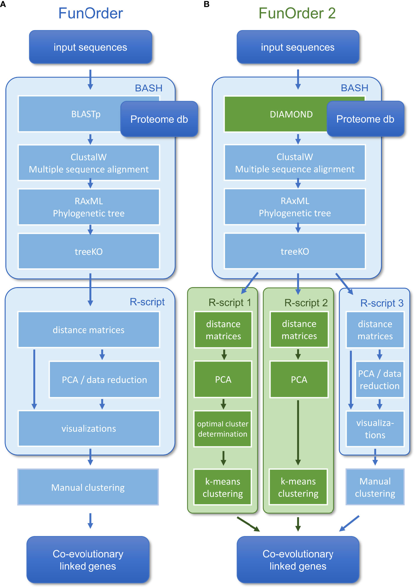 Frontiers Funorder 2 0 A Method For The Fully Automated Curation Of Co Evolved Genes In Fungal Biosynthetic Gene Clusters