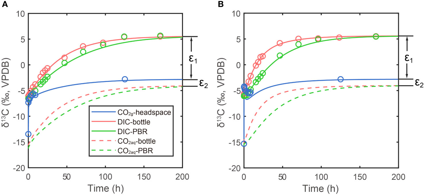 Frontiers | The DIC carbon isotope evolutions during CO2