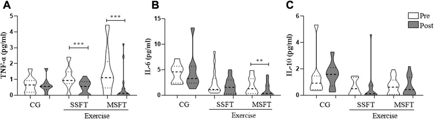 Frontiers  A single-set functional training program increases muscle  power, improves functional fitness, and reduces pro-inflammatory cytokines  in postmenopausal women: A randomized clinical trial