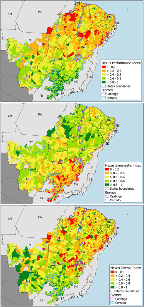 Frontiers  Sustainability assessment of Cerrado and Caatinga