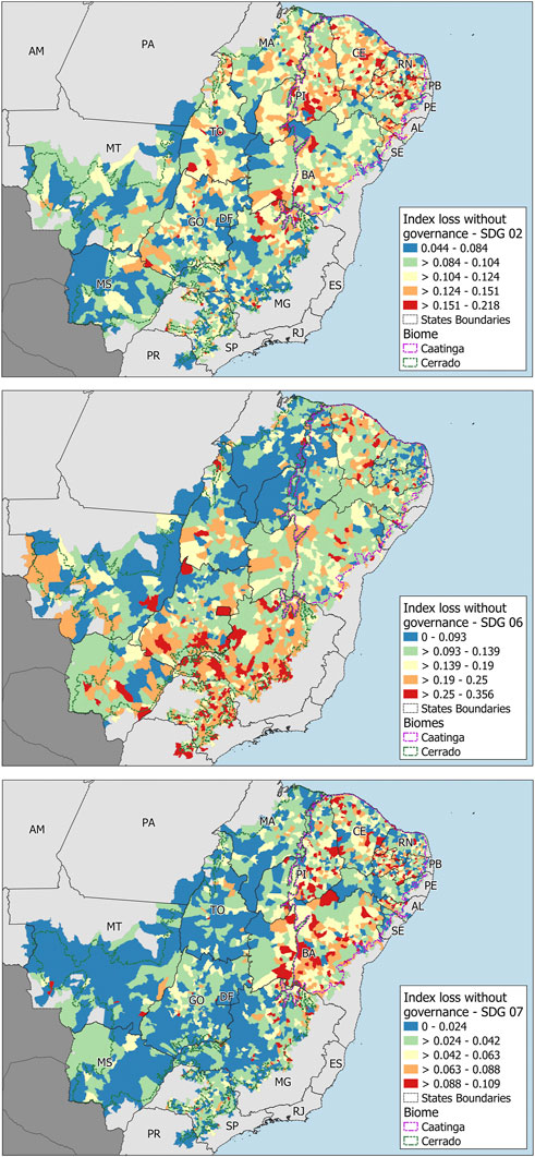 Frontiers  Sustainability assessment of Cerrado and Caatinga