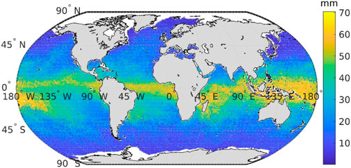 Frontiers  Global statistical assessment of Haiyang-2B scanning microwave  radiometer precipitable water vapor