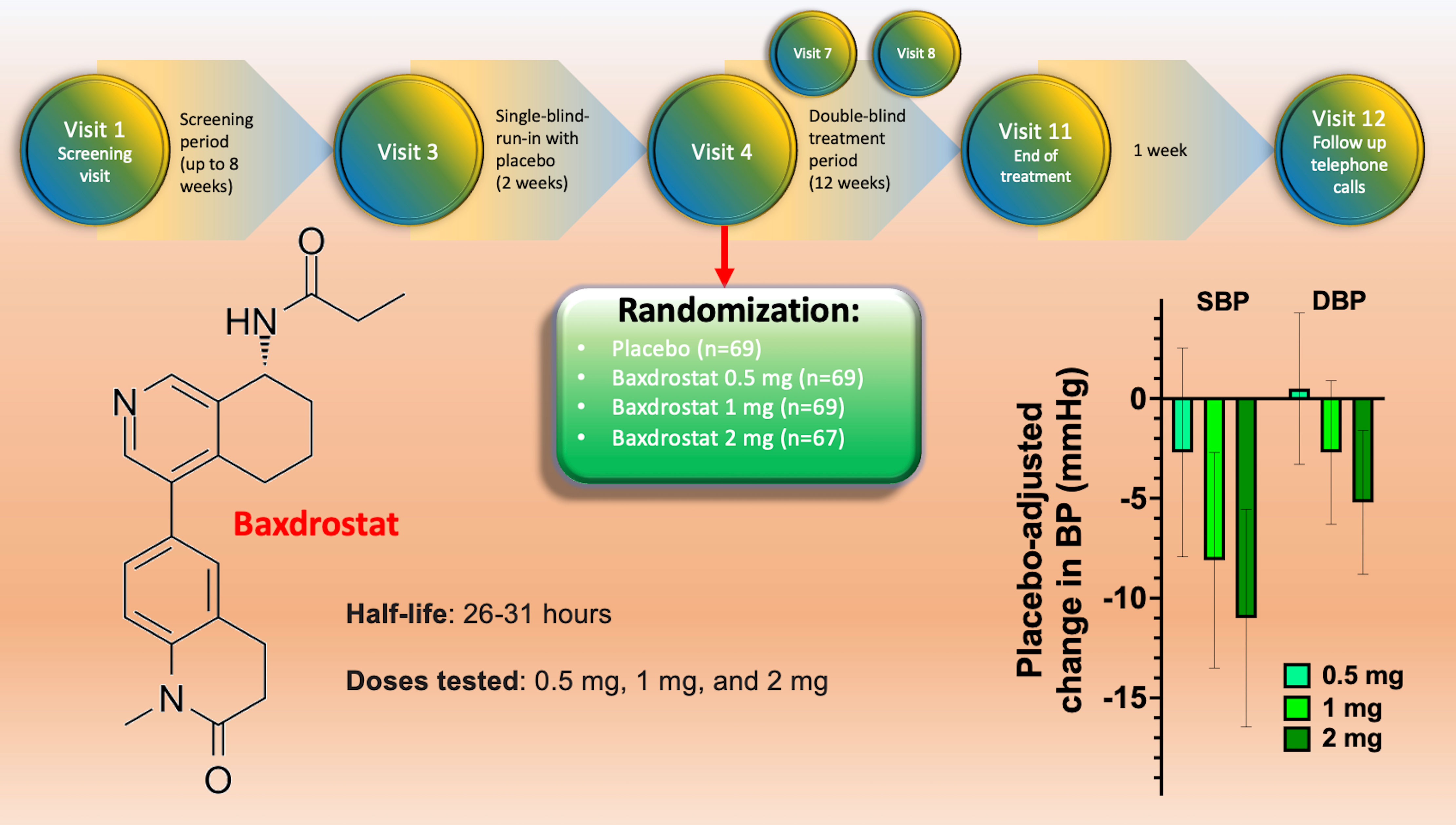 Pharmacokinetics of the most commonly used antihypertensive drugs