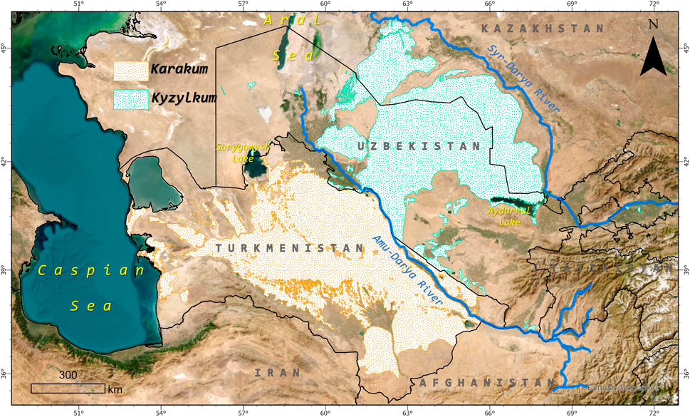 Kara Kum Desert Map