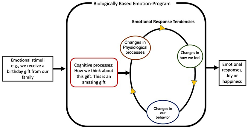 Figure 1 - When you get a gift, for example, the part of your brain that helps you feel emotions starts to work.
