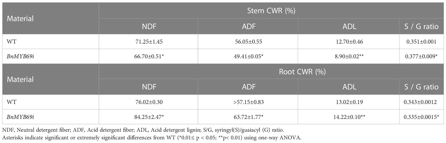 Frontiers | Downregulation of Brassica napus MYB69 (BnMYB69) increases ...