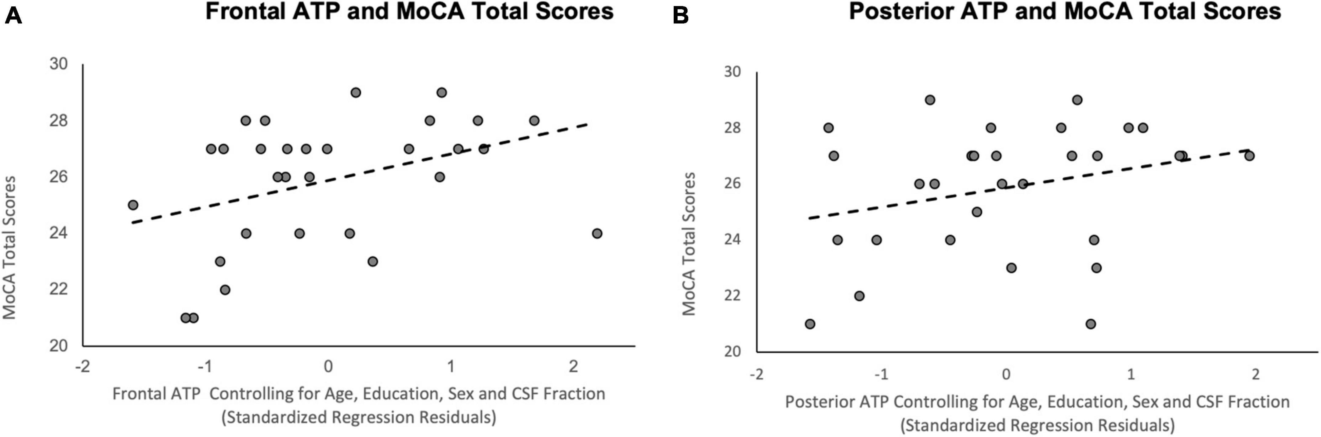 Frontiers Frontal adenosine triphosphate markers from 31P MRS are associated with cognitive performance in healthy older adults preliminary findings