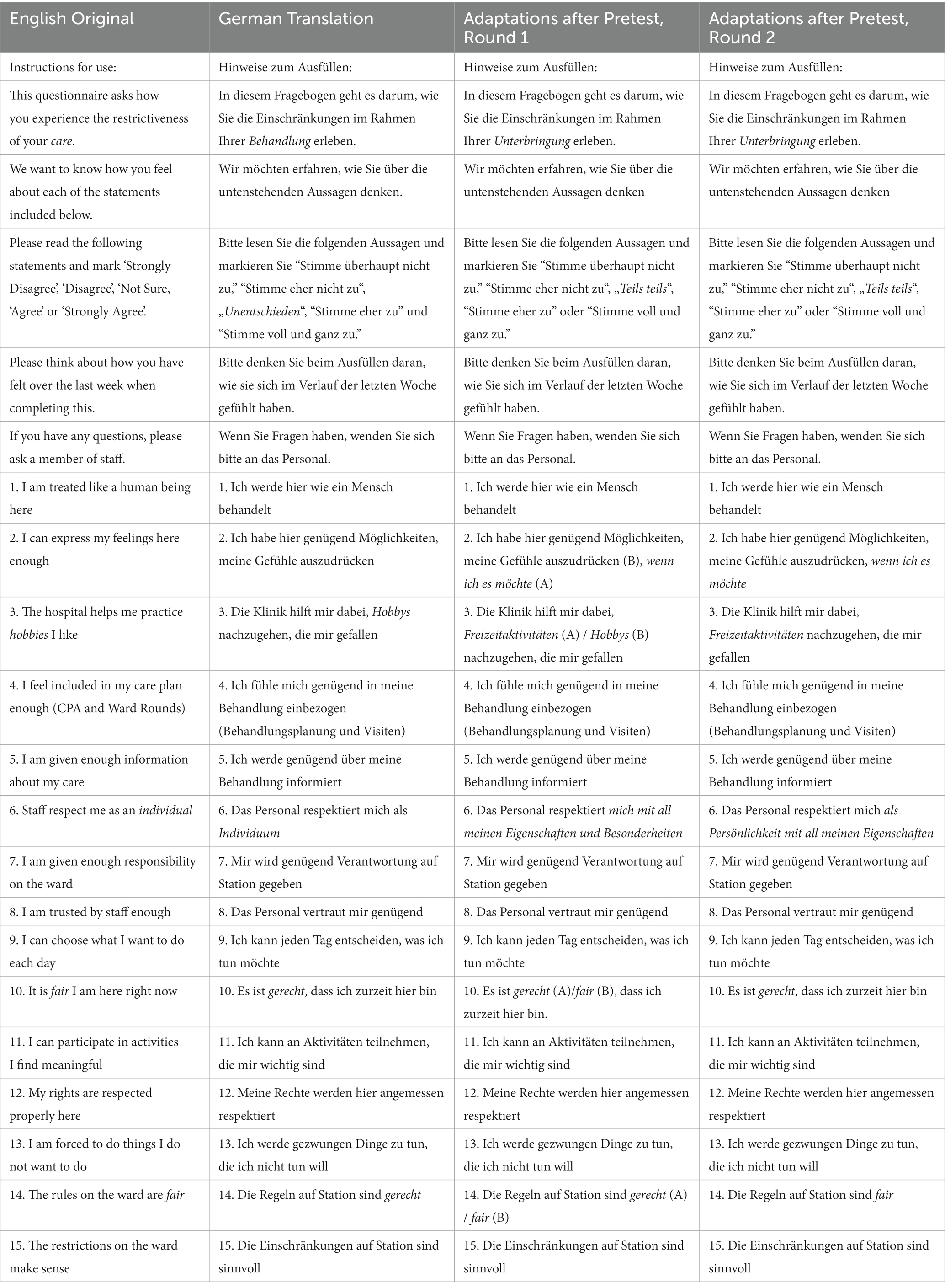 Frontiers  The TRAPD approach as a method for questionnaire translation