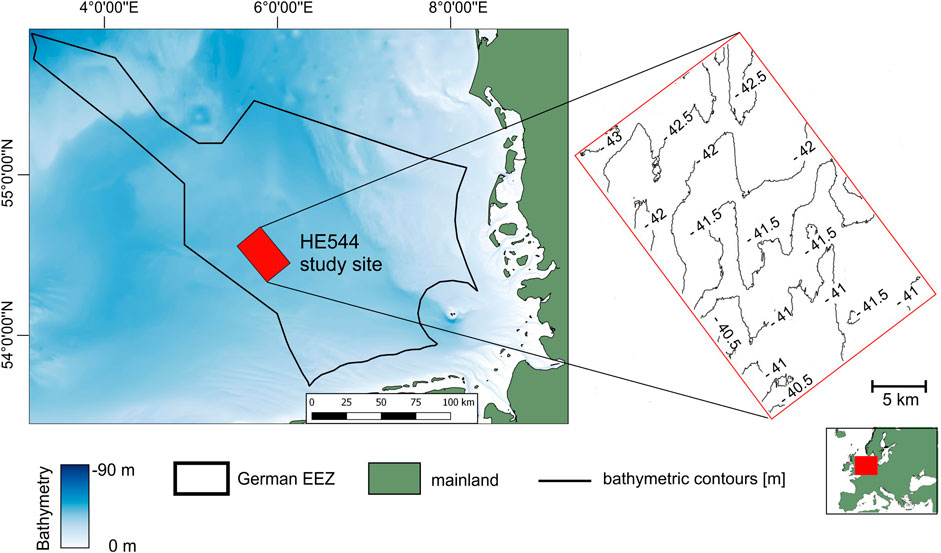 Frontiers  Physical impact of bottom trawling on seafloor sediments in the  German North Sea