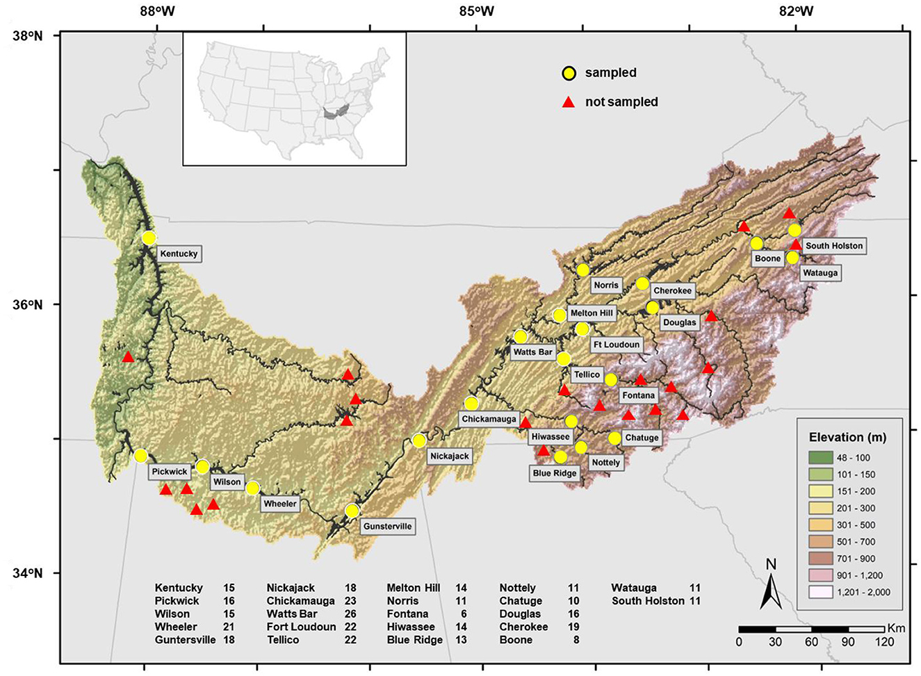 Macrohabitat characteristics of stream sites by season. Mean