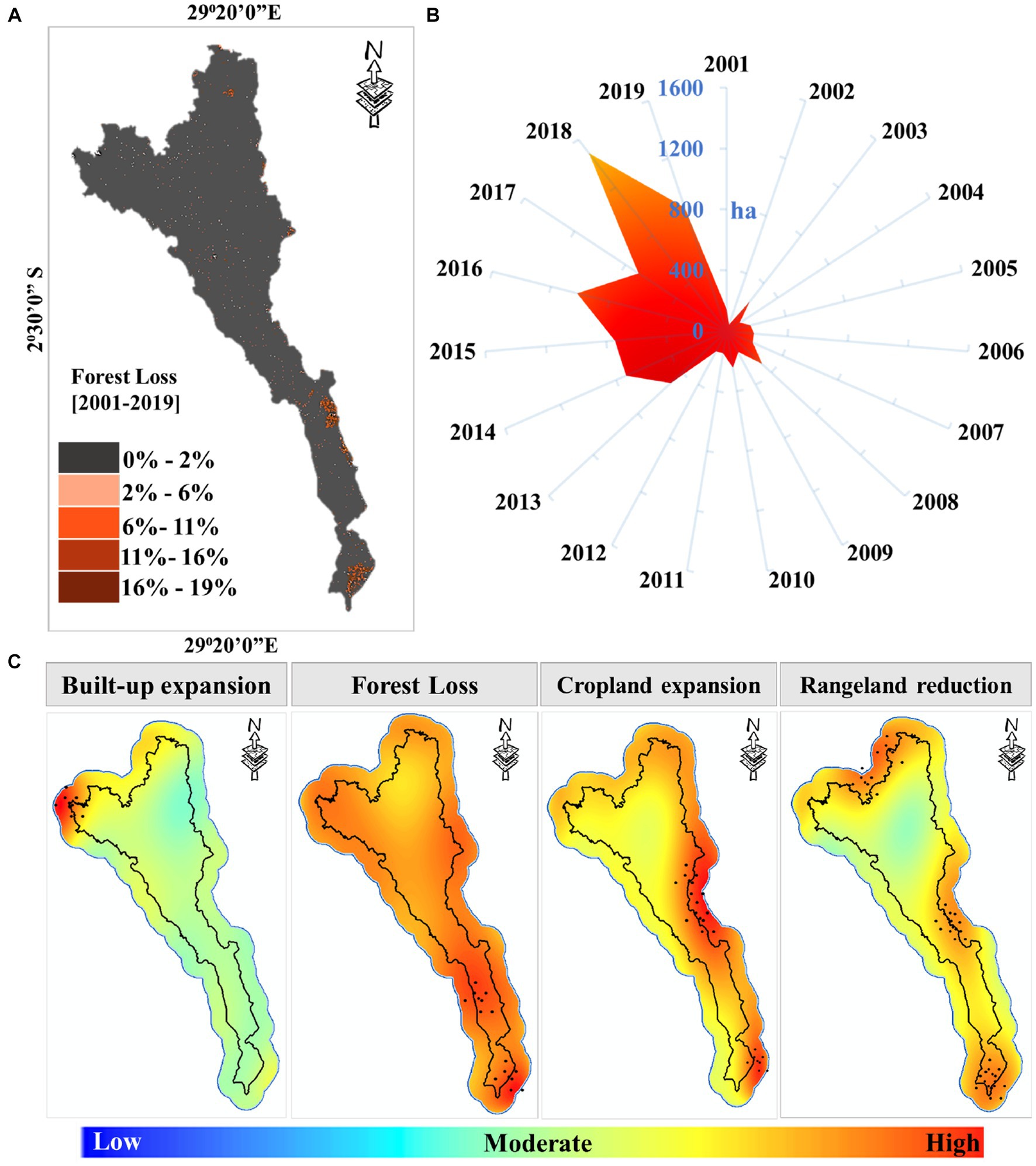 Increasing fragmentation of forest cover in Brazil's Legal