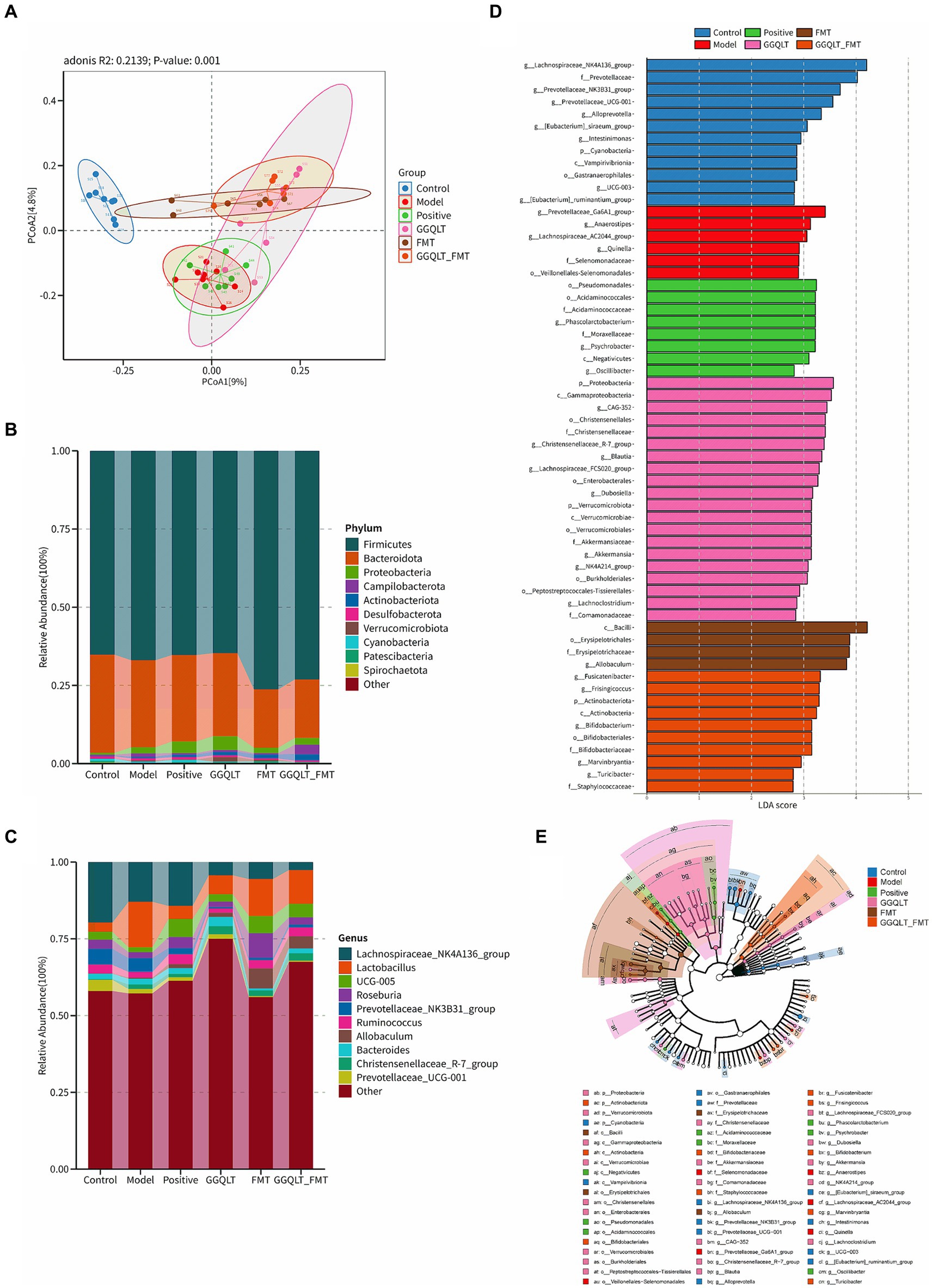 Frontiers | Effect of Gegen Qinlian Decoction on the