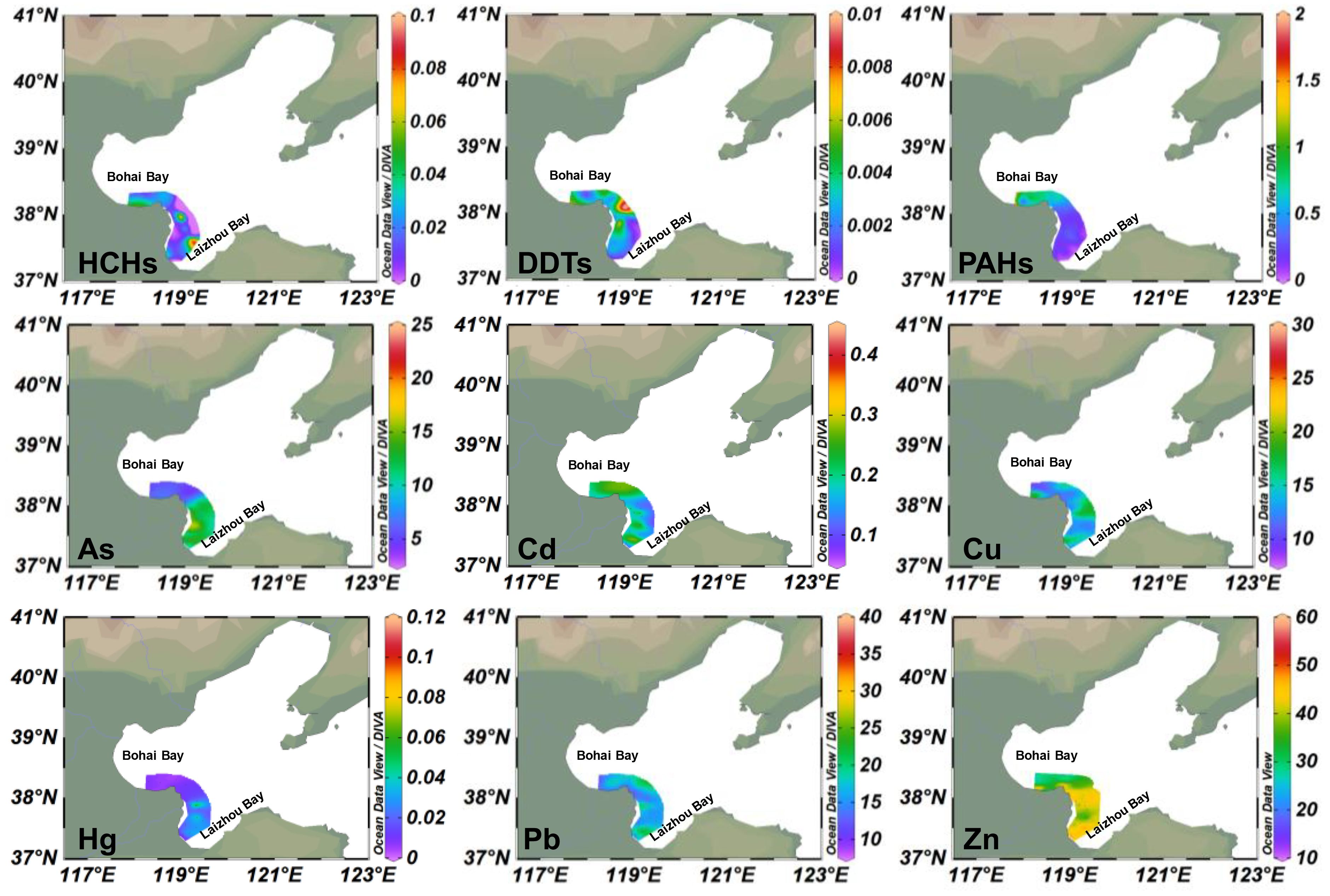 Frontiers | Long-term investigation of spatial–temporal variations, risk assessments, and controlling factors of persistent organic pollutants (HCHs, DDTs, and PAHs) and heavy metals in coastal regions along the Chinese Bohai Sea Frontiers | Long-term investigation of spatial–temporal variations, risk assessments, and controlling factors of persistent organic pollutants (HCHs, DDTs, and PAHs) and heavy metals in coastal regions along the Chinese Bohai Sea