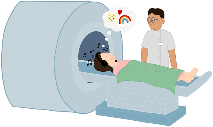 Figure 1 - The MRI technologist collects the images and will help make you feel comfortable and at ease during the scan.