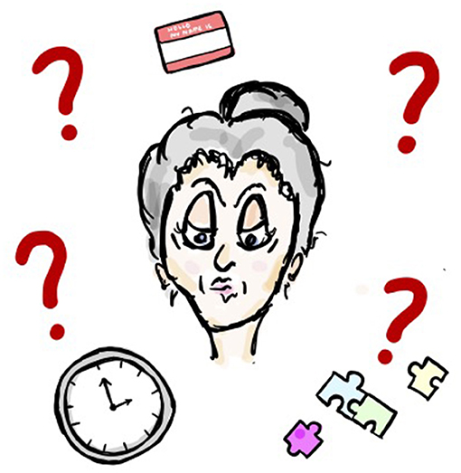 Figure 2 - As people grow older, one of the biggest symptoms they experience due to the changes happening in their brains is the ability to remember things.