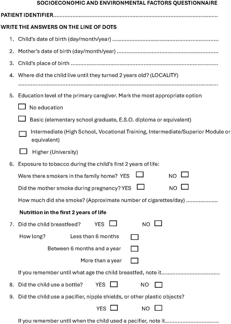 Form titled \
