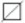 Slanted square with diagonal line crossing through it.