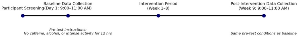 Timeline diagram showing three phases: \
