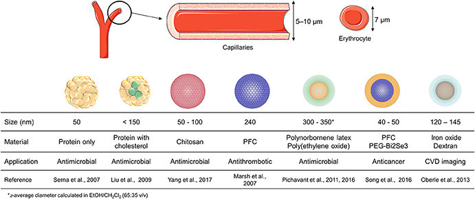 The electrical double layer on the surface of a nanoparticle is based