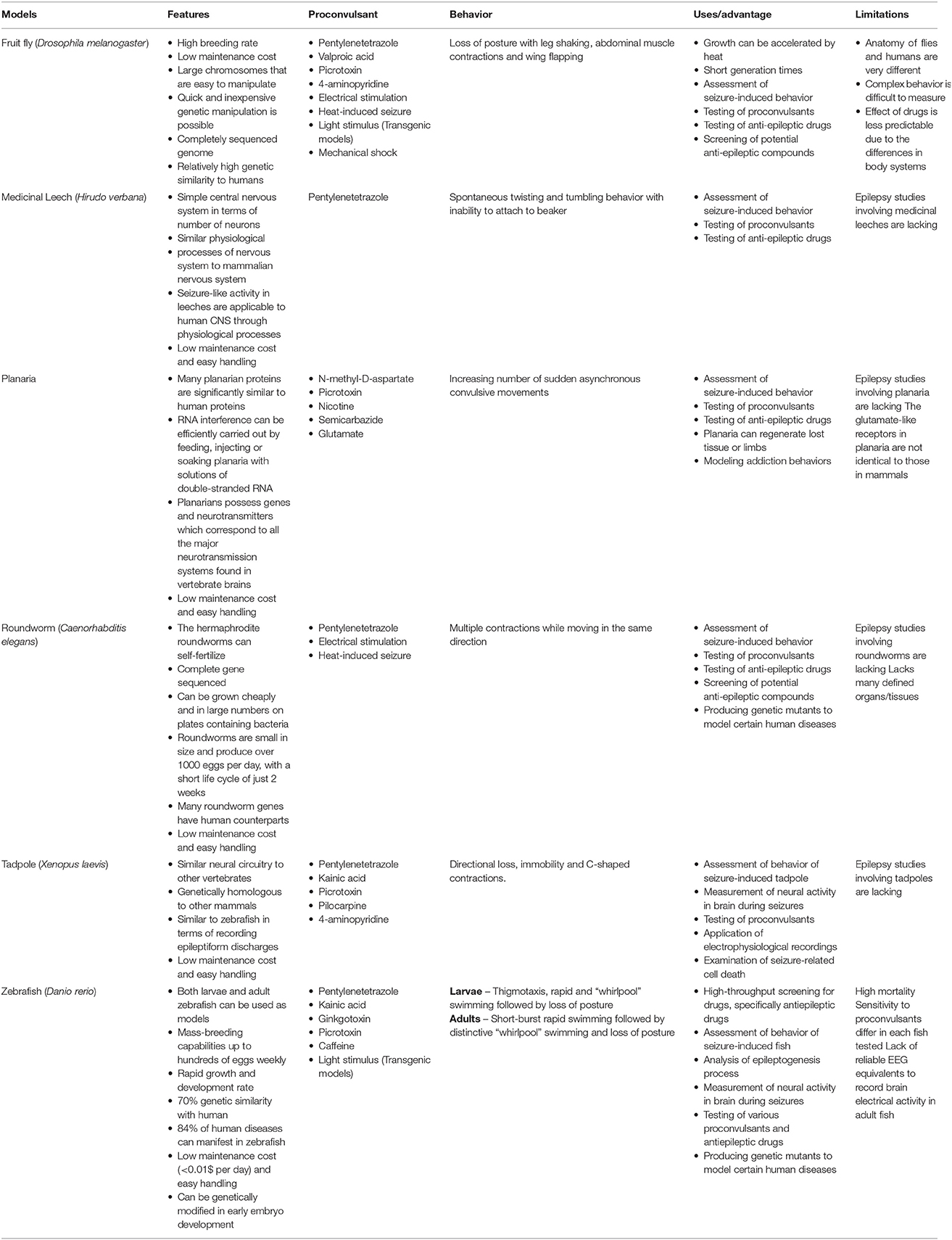 Epilepsy Recording Chart