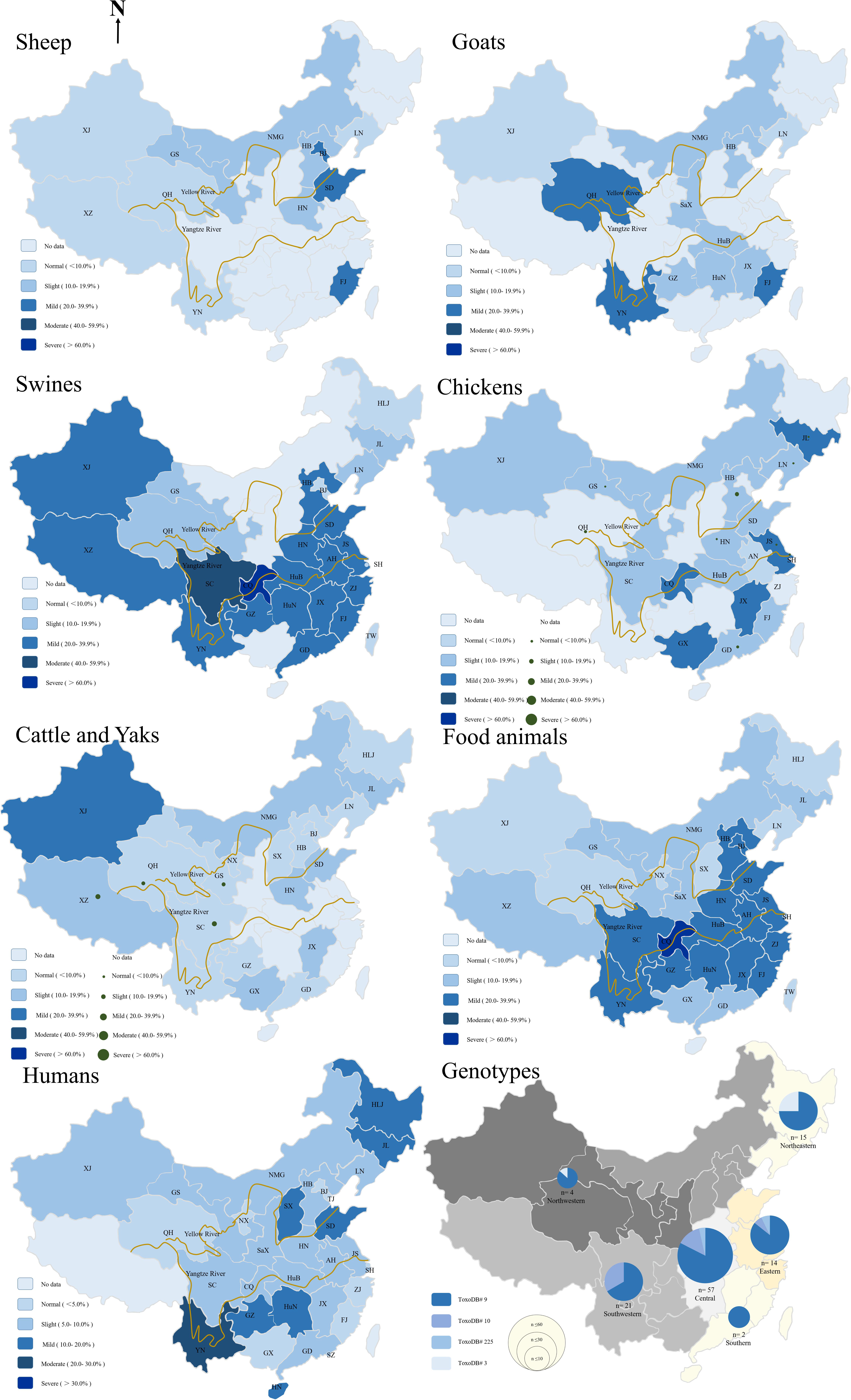 Frontiers | Prevalence, Risk Factors, and Genotypes of Toxoplasma gondii in  Food Animals and Humans (2000–2017) From China