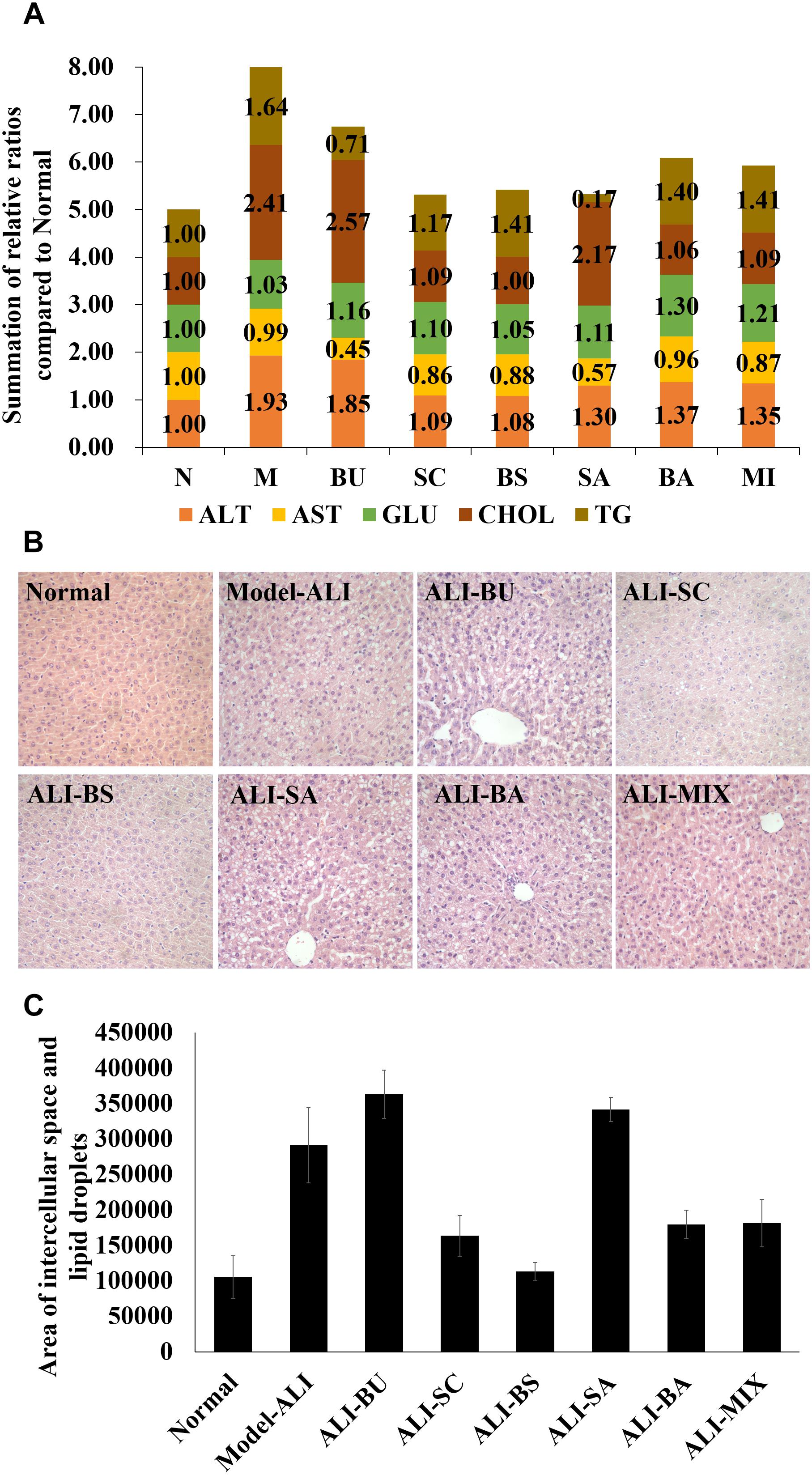 Frontiers The Medicinal Plant Pair Bupleurum Chinense Scutellaria Baicalensis Metabolomics And Metallomics Analysis In A Model For Alcoholic Liver Injury Pharmacology